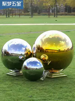 304 stainless steel round ball with seat door pillar decorative ball three-story square seat with ball hollow ball support one-piece ball