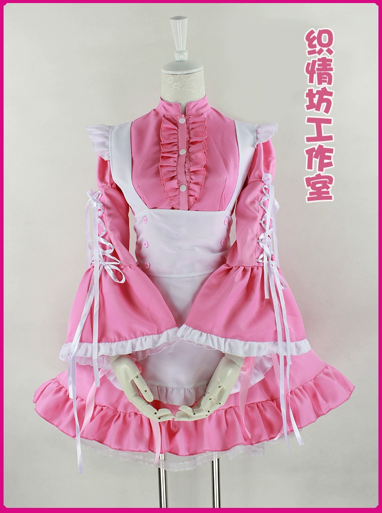 Miễn phí vận chuyển cosplay thiên thần tình yêu công chúa váy loli người giúp việc trang phục siêu dễ thương màu hồng hầu gái trang phục anime trang phục - Cosplay