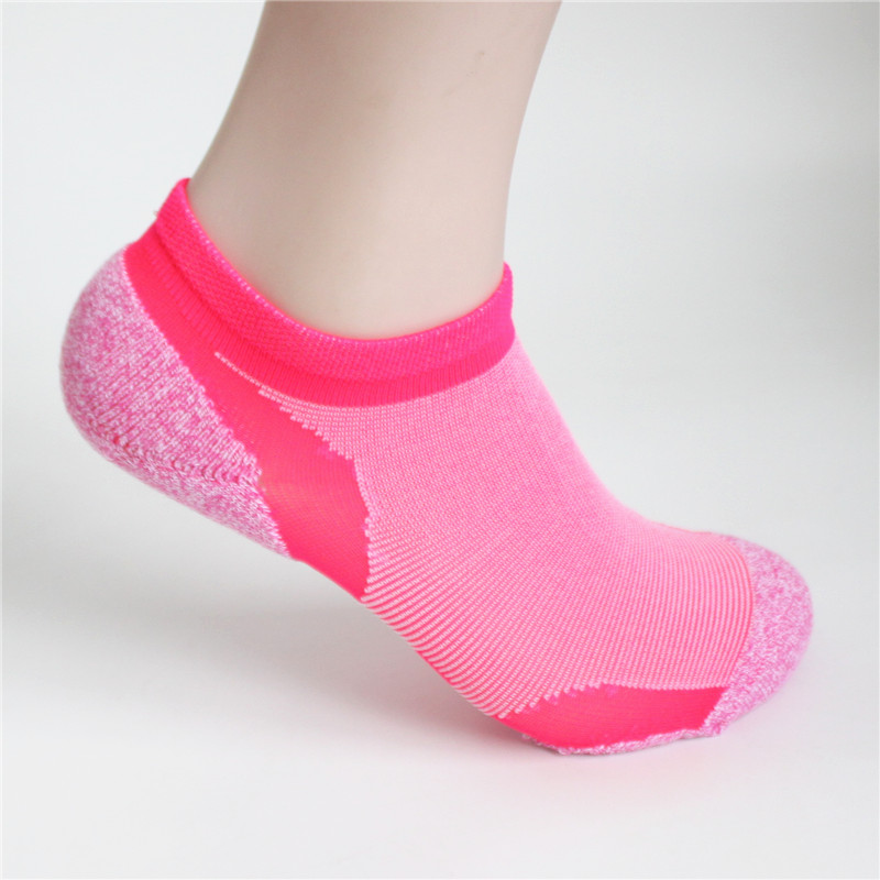 Vớ yoga chạy cắt thấp mới Giày nam và nữ bằng vải cotton thấm hút mồ hôi và chống ẩm ngoài trời tất chân