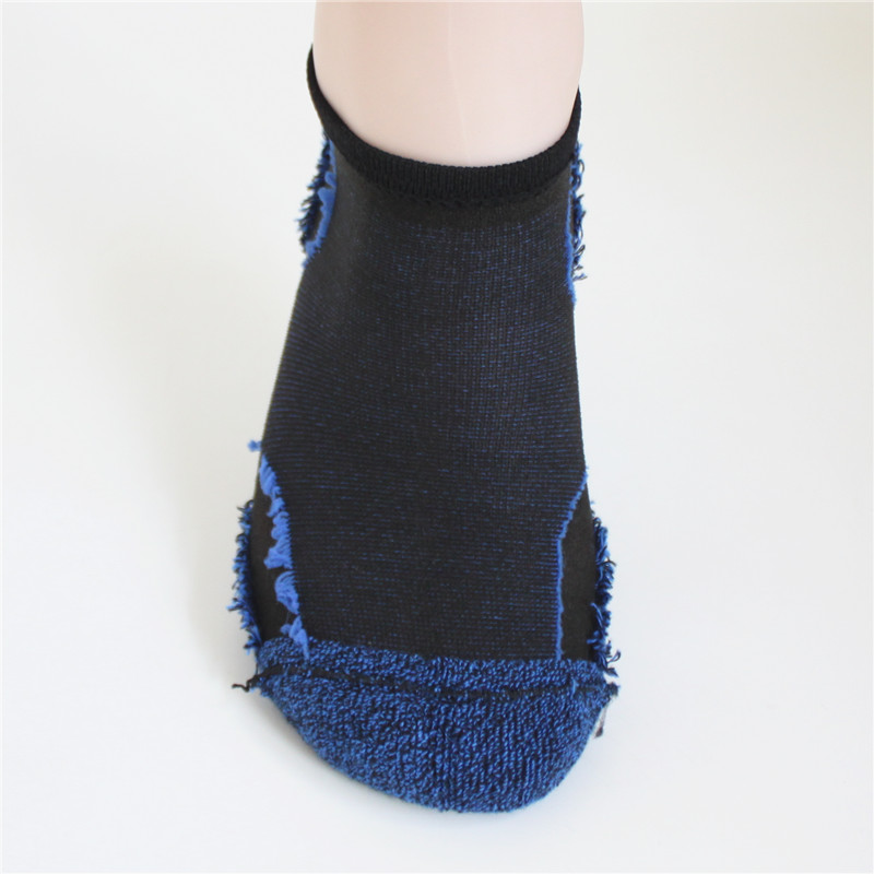 Vớ yoga chạy cắt thấp mới Giày nam và nữ bằng vải cotton thấm hút mồ hôi và chống ẩm ngoài trời tất chân