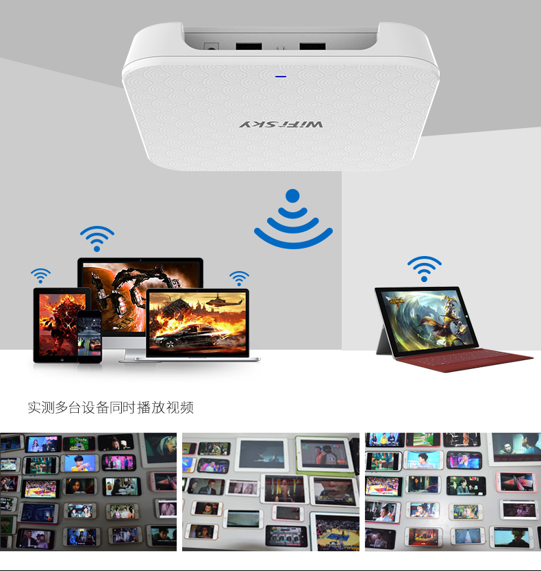 WiFiSKY A570 dual-band 1300M high-power wall-mounted AP commercial WIFI through the wall wireless ceiling gigabit AP