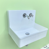 Square small size wall-mounted wash basin Small space balcony wall-mounted wash basin Minming practical style