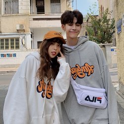 cec sweatshirt ຜູ້ຊາຍ trendy Korean style pullover hooded loose bf lazy style ins ຄູ່ຜົວເມຍທີ່ແຕກຕ່າງກັນໃສ່ພາກຮຽນ spring ແລະດູໃບໄມ້ລົ່ນ jacket