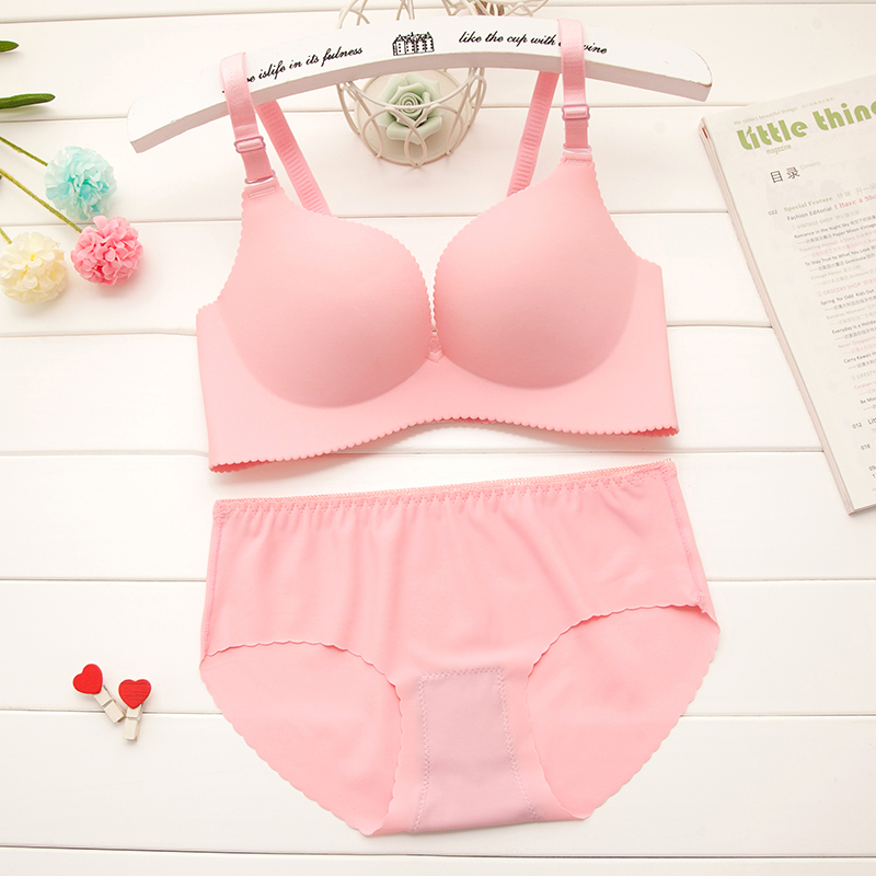 Một miếng đánh dấu womens áo ngực với vòng thép dày và mỏng bộ sưu tập đồ lót sexy cô gái sinh viên áo ngực phù hợp.