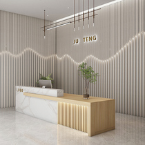 Company front desk hotel new Chinese checkout beauty salon barber shop simple modern front desk bar
