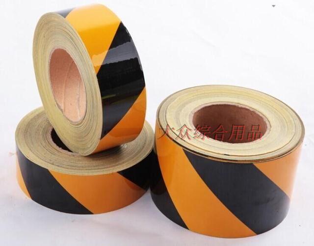 Yellow black and white traffic license license reflection film Warning paste tape Article Project road safety marking film 5