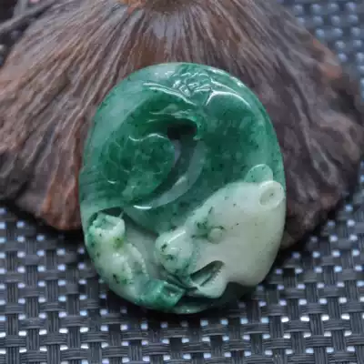 Collection of single Jade Nanyang Jade Dushan jade ice bottom gathered green sky blue color hero pendant natural jade