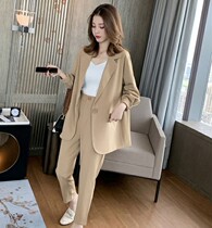Large size suit suit suit female fat mm200 kg summer thin Korean version of net red casual loose fried street suit jacket