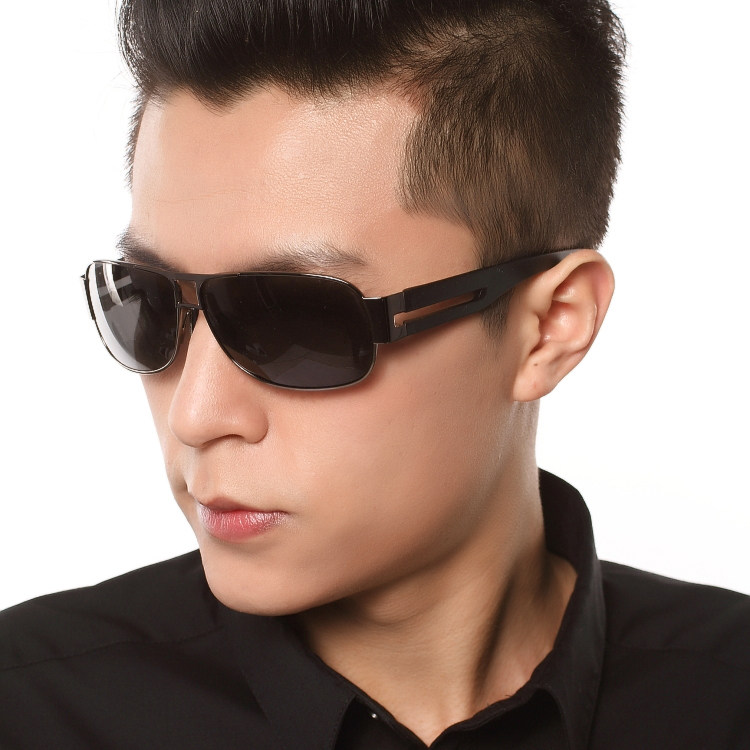 Carmandy men's anti-glare mirror sunglasses driver driving fishing to add money to shortsighted lenses