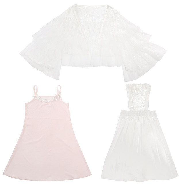 misscherry original early spring Japanese dreamy layer with girly style lace chiffon mesh splicing combination