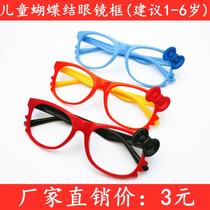 Childrens small flower glasses frame girls baby bow glasses frame performance decoration childrens holiday gifts cute