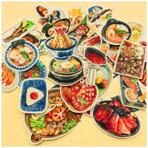 Handbill stickers bag Japan-ROK cuisine Food 35 Entrance Ledger Sticker Album decoration RMB25