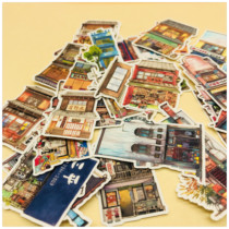Hand tent sticker pack and wind building day style building 28 Entrance Ledger Sticker Album decoration RMB25