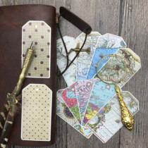 Handbook sticker bag TN retro map label background 11 entry stickers 25 yuan