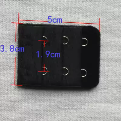 Three rows of two buckles Underwear extended buckle Bra extended buckle breasted growth buckle buckle hook accessories large 2 breasted