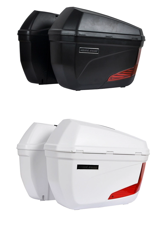 Wanlihao xe máy bên hộp phổ dụng công cụ lưu trữ đo hộp treo hộp đuôi thùng dày v36 hộp lớn - Xe gắn máy phía sau hộp
