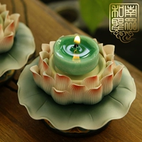 Украшение, чай Тегуаньинь, окрашенная глина, подставка для лампы, свеча