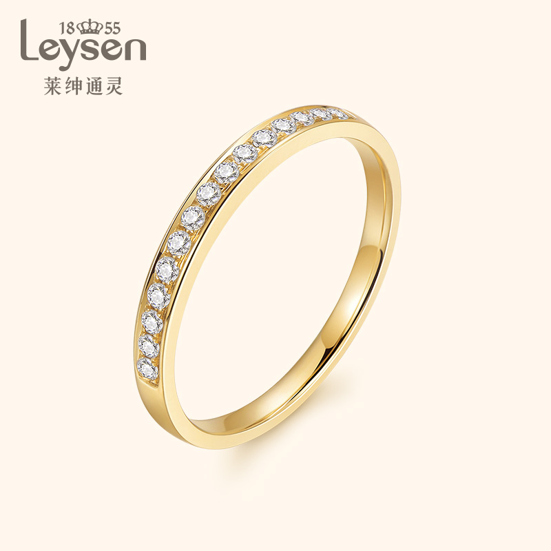 (Spot) Lai Shen Tong Ling Jewelry Diamond Diamond Diamond Proposal Ring Women Walk the Seine River