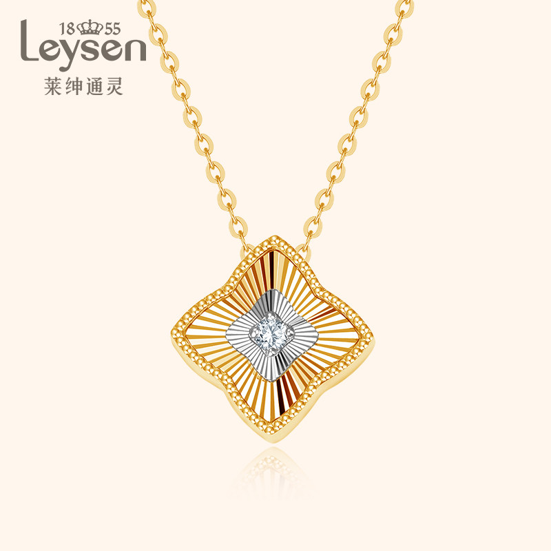 Legenin Hearse Jewellery Minimalist Diamond Necklace Kking Rhomboid diamond pendant HER Her series explicit drill