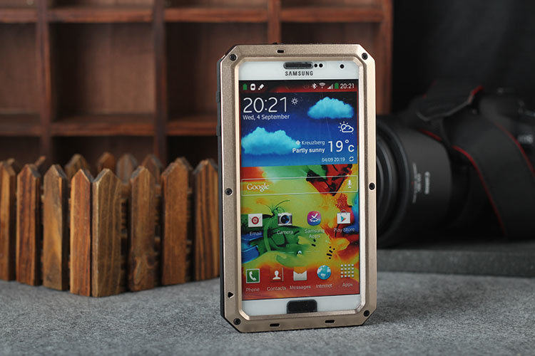 iMatch Water Resistant Shockproof Dust/Dirt/Snow-Proof Aluminum Metal Case Cover for Samsung Galaxy Note 3