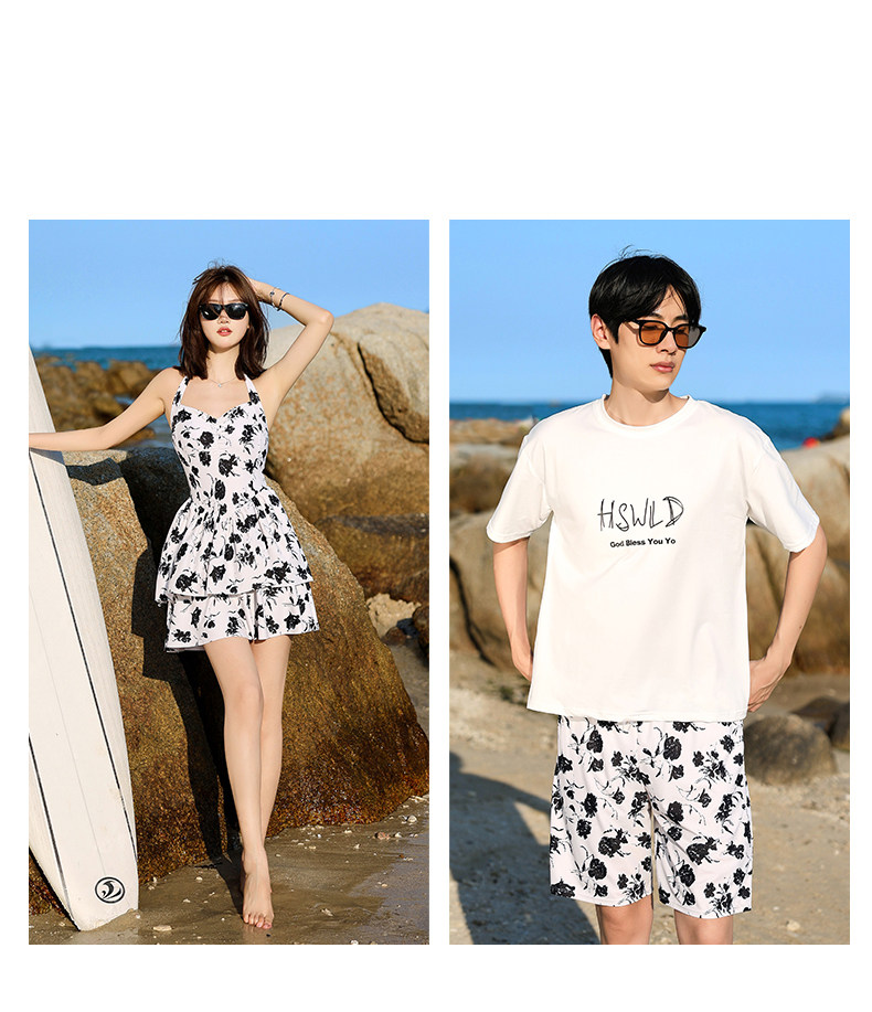 Купальник, сексуальные пляжные штаны, комплект, для влюбленных 