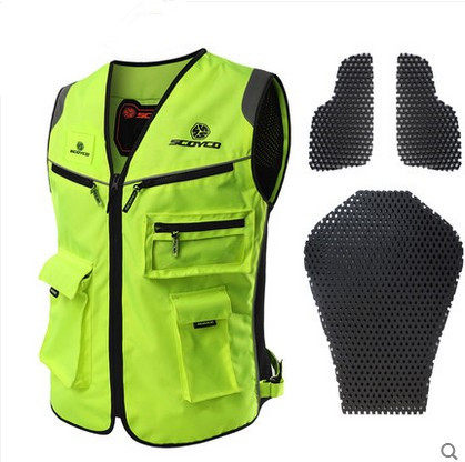 SCOYCO Saiyu motorcycle riding vest reflective safety vest four seasons riding suit chest and back protector