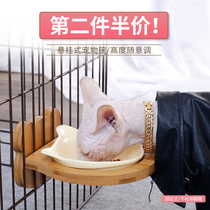 Cat bowl suspended ceramic cat dog rabbit feed cage fixed anti-beat hanging cage supplies pet basin