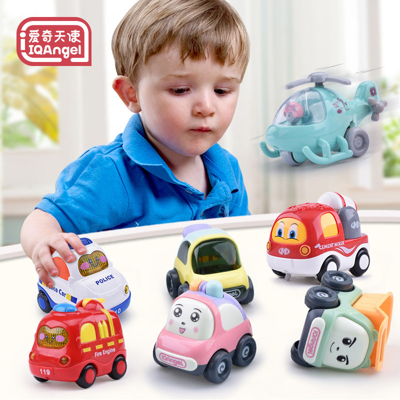 Baby toy car model children's inertia car return engineering car baby Airplane Toy Boy 1-3 years old
