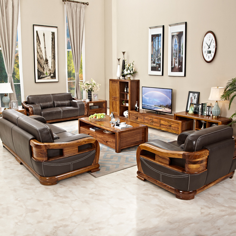 Living Room Wooden Sofa Designs Pictures Latest