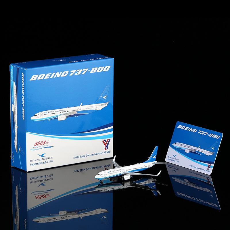 Yy Wings 1/400 B-7178 Xiamen Airlines B737-800 Alloy Aircraft Model 8888Th