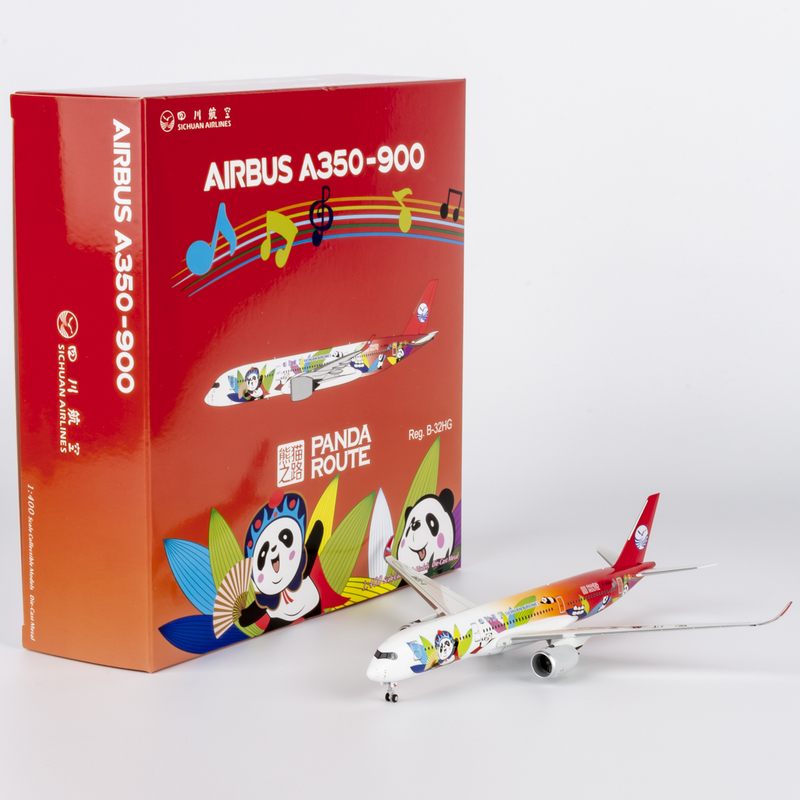 Ng 1/400 Alloy Finished Passenger Aircraft Model Panda Livery Sichuan Airlines A350-900 B-32Hg