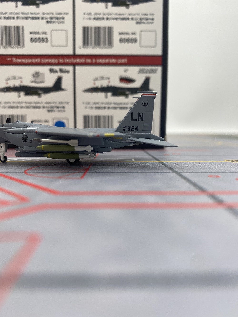 Hogan 1/200 US Air Force F-15 Strike Eagle Fighter, Alloy Aircraft