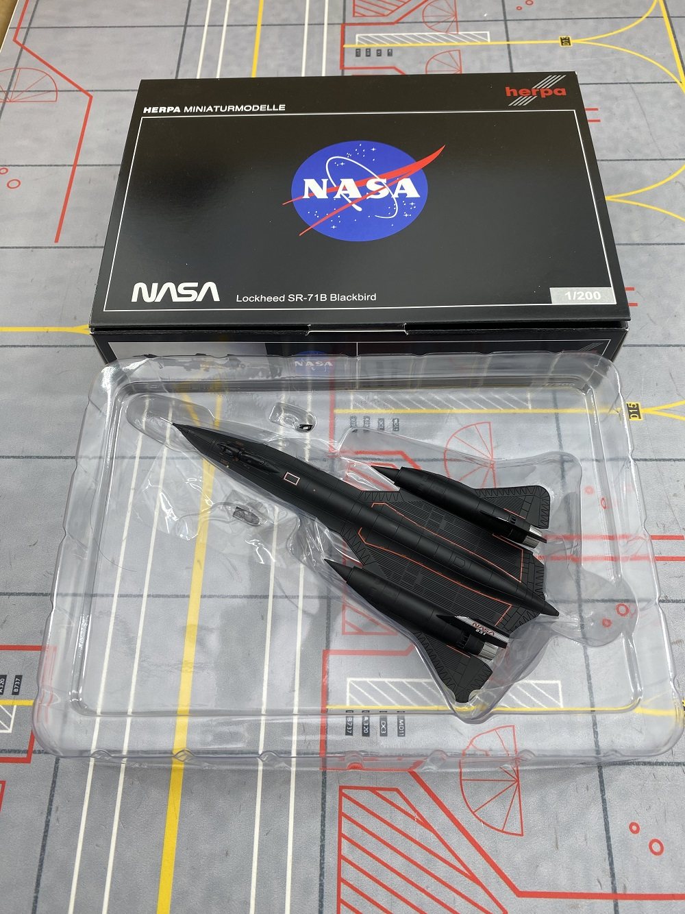 Herpa 1/200 US Air Force, Blackbird SR-71 alloy reconnaissance