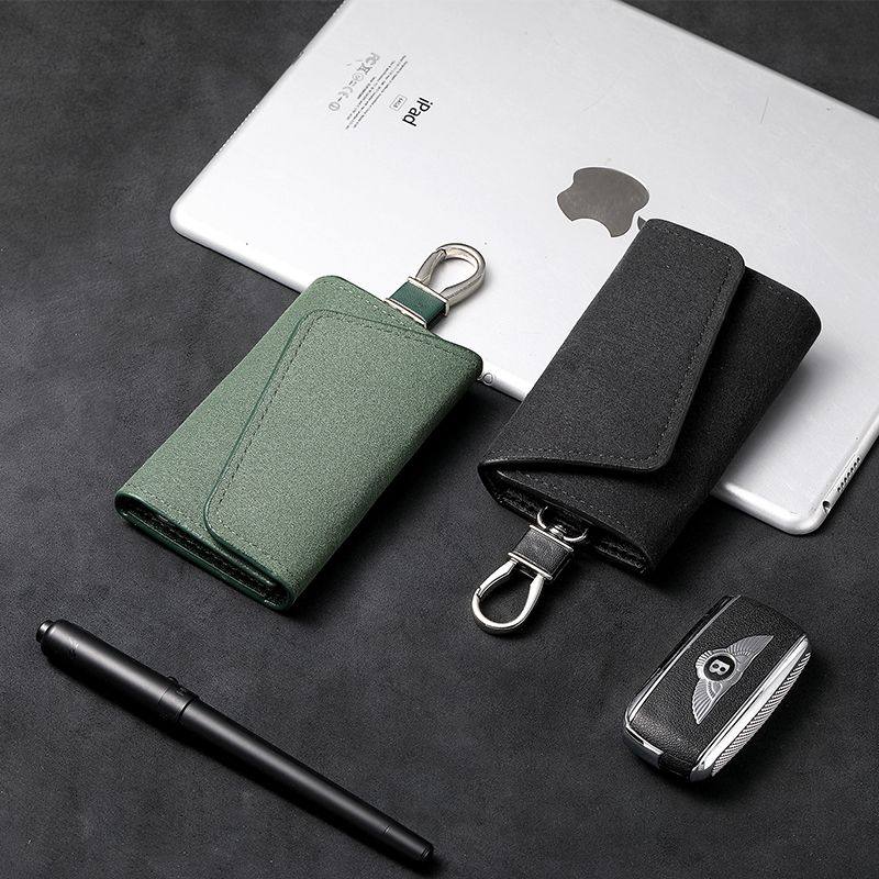 Key Bag Protective Cover Men's New Internet Celebrity Storage Card Bag Two-In-One Household Multi-Function Car Key Bag
