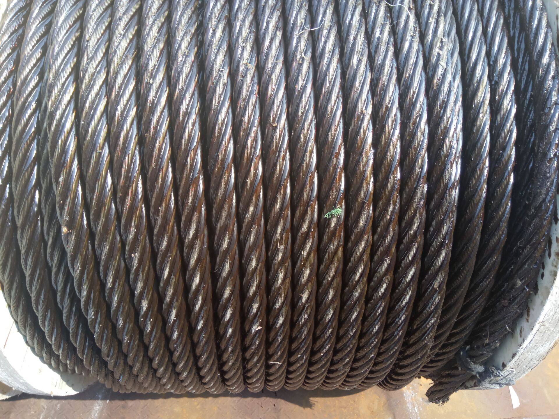 10mm actual 9 3 oily lifting rope electric crane wire rope oiled smooth wire rope custom braided sleeve