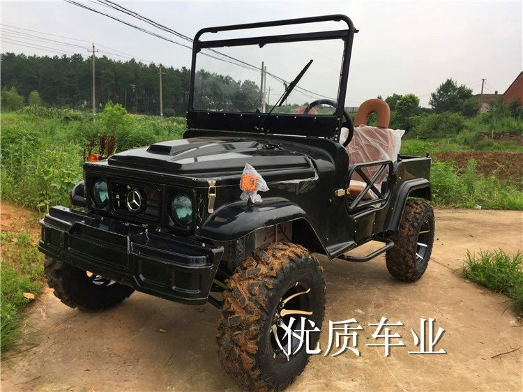 2018 lớn bốn bánh xe điện jeep dành cho người lớn bằng thép ống kart utv off-road xe máy nông dân