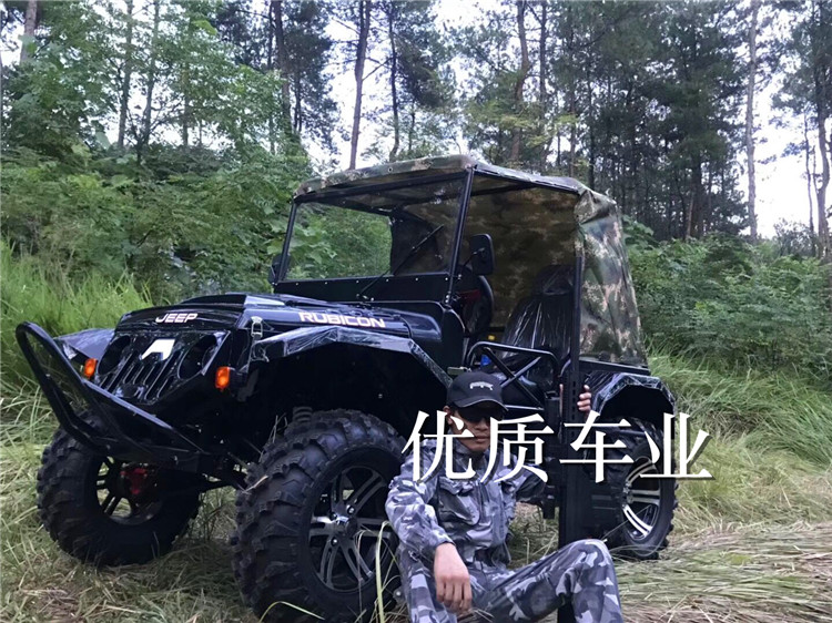 300CC Jeep ATV bốn bánh off-road xăng lớn dành cho người lớn bốn chỗ xe máy leo núi xe máy ống thép UTV moto mini giá 1 triệu
