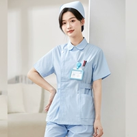 Синяя боковая пряжка вокруг шеи короткие рукава (одиночная вершина)