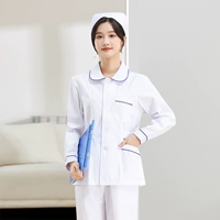 Белые и синие длинные рукава (одиночный топ)