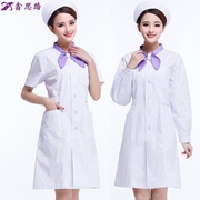 quần áo Xin yi quầy lễ tân hướng dẫn công việc phụ nữ tay áo ngắn bệnh viện thẩm mỹ viện mỏng dài tay mùa đông đồng phục y tá mặc