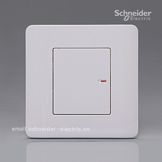 Schneider switch socket lightly classic white Single Unilateral single control pure flat switch open