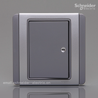 Schneider switch socket E3000 are silver gray unilateral single control open with LED lights switch panel