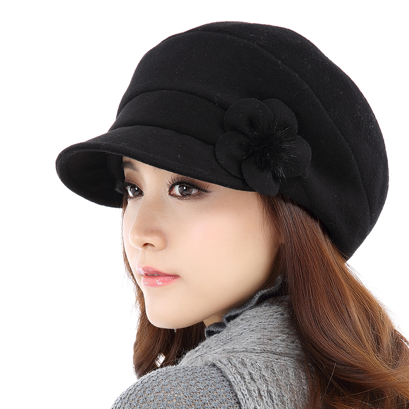 Yi Pigeon Winter Beret winter Han Hao Hui Fashion Fashion Hang Hao Lady Warm Mode 725