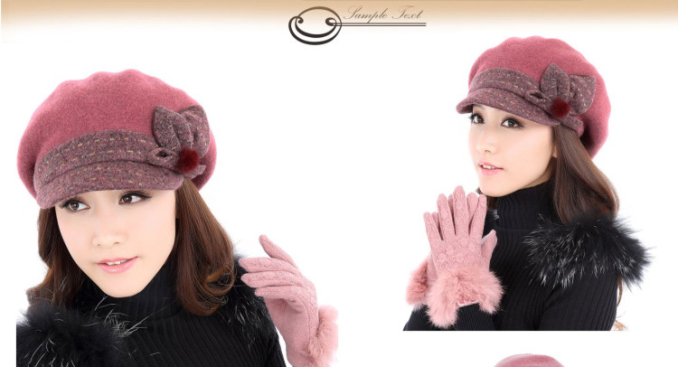 Chapeau pour femme en Melange de laine - Ref 3233162 Image 6