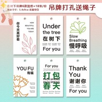 Pack Spring Cards to put hanging cards and relax cards are listed on the tree under the tree for decoration postcards