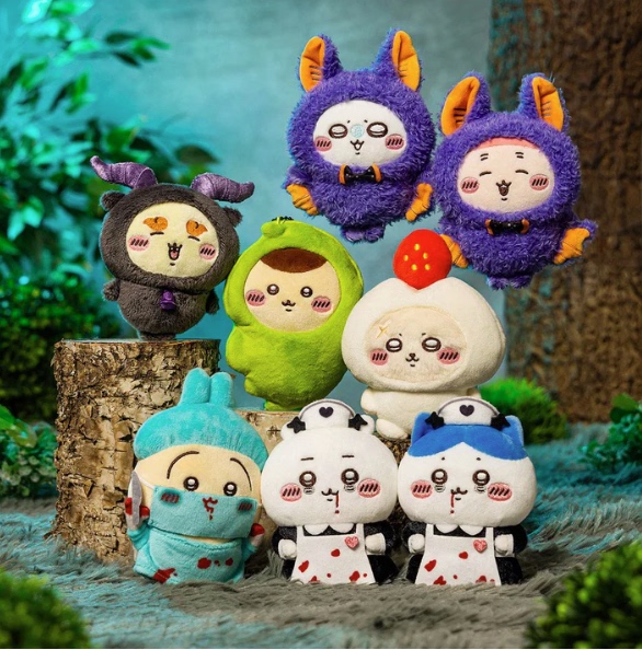 Japanese Version of Chiikawa Halloween Costume Pendant Usagi, Hachiji, I-Fei Mouse, Kombu Chestnut Pendant