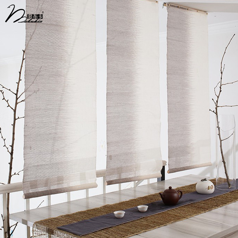 Mabuka Hemp Summer Cloth Sun-style Curtain Partition Xuanguan Screen Hanging decoration Bedroom cloth Art door curtain Custom
