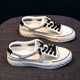 Women's Sandals 2025 New Summer Hot-Selling Versatile Flat Sports Closed-Toe White Shoes for Women