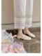 Sheepskin Version~Inner Height-Increasing Mule Woven Closed-Toe Half-Slippers for Women, Summer Outdoor Wear, Straw-Style Vacation Beach Sandals