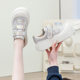 Velcro Versatile Genuine Leather Soft-Soled White Sneakers for Women 2025 Spring New Thick-Soled Casual Sports Sneakers Trendy